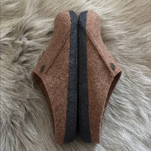 NEW Birkenstock Zermatt Brown Slippers 37 narrow - Picture 4 of 6